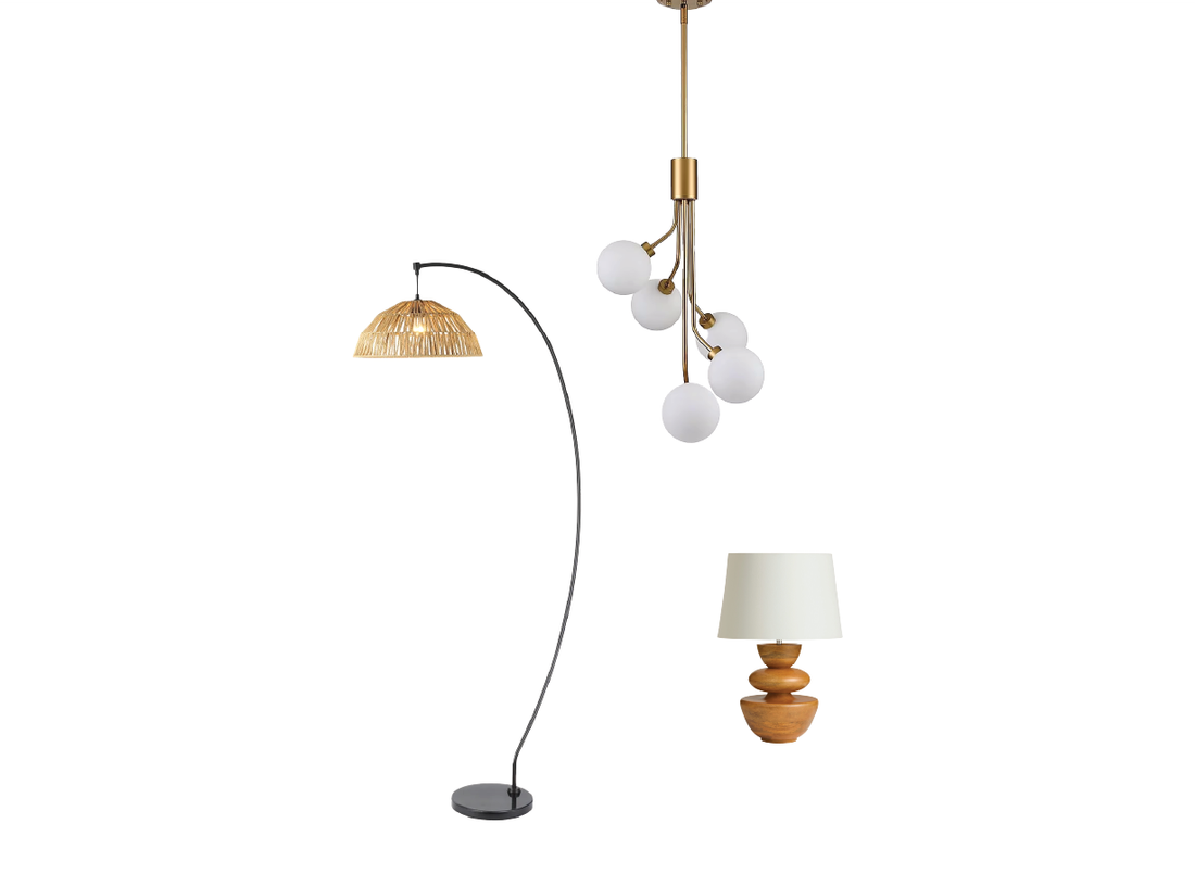 Layered and glowy boho lighting setup