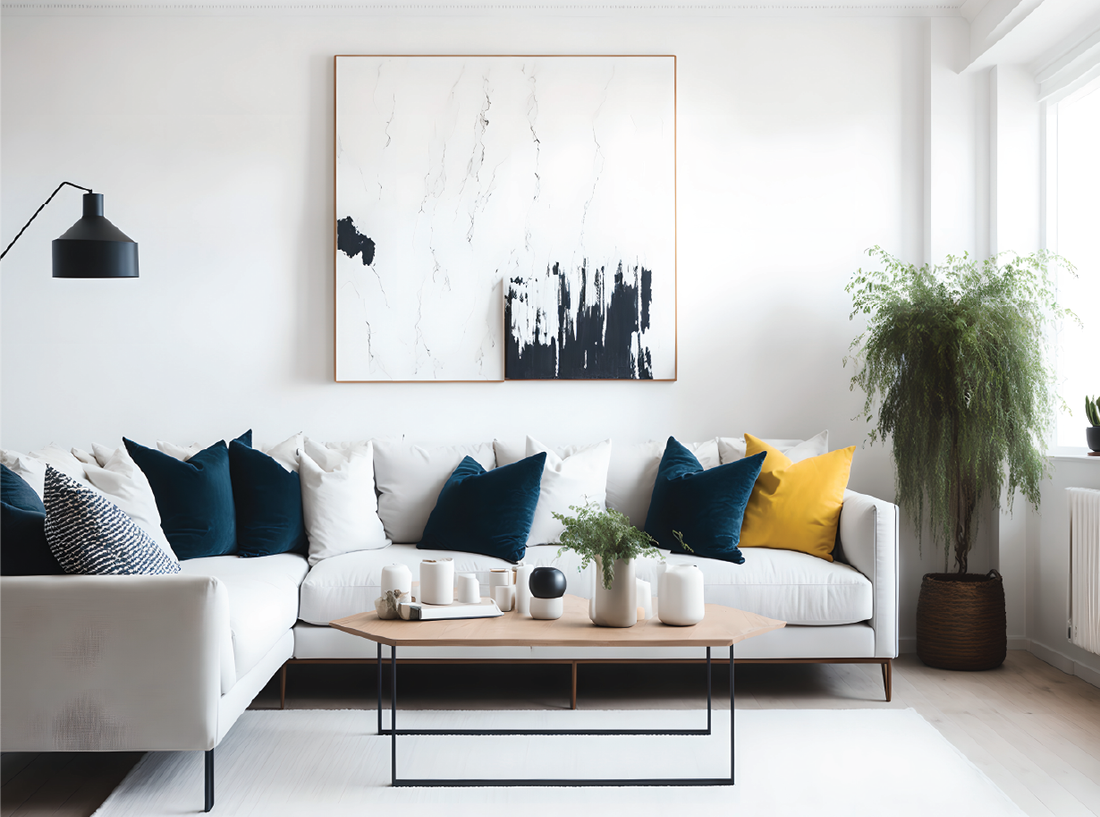 Abstract and minimal modern wall art styling