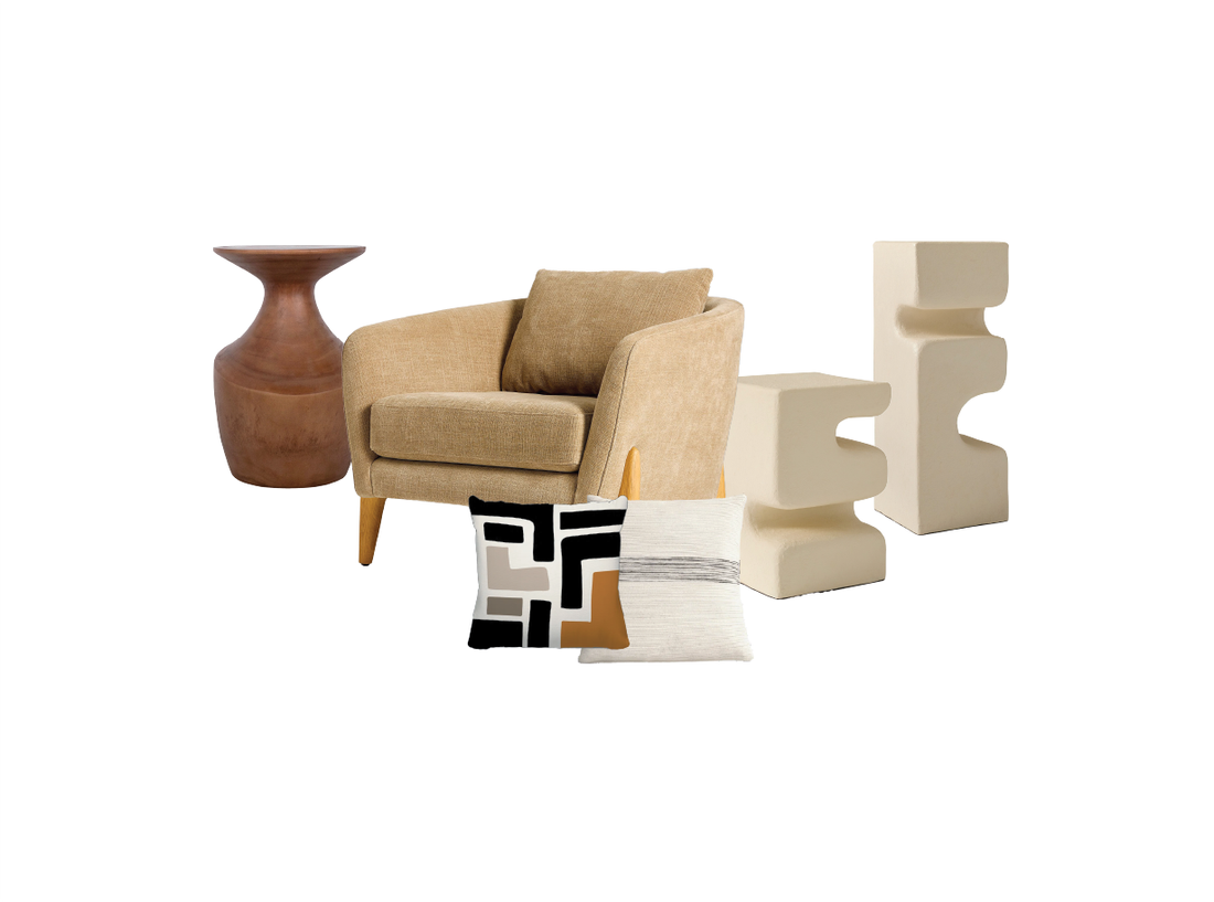 Soft and simple Scandinavian styling accents