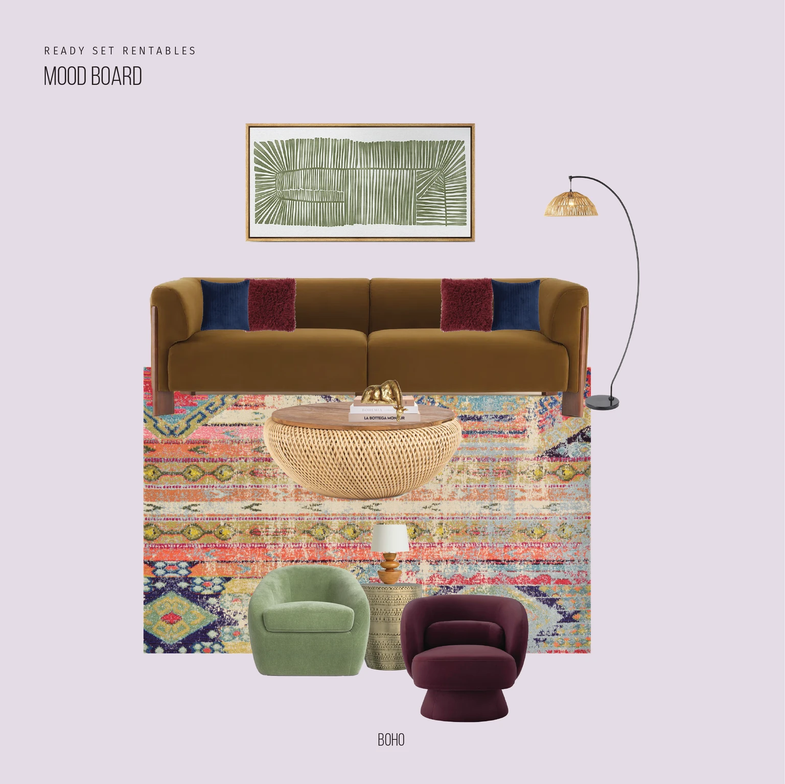 Boho Living Room Look