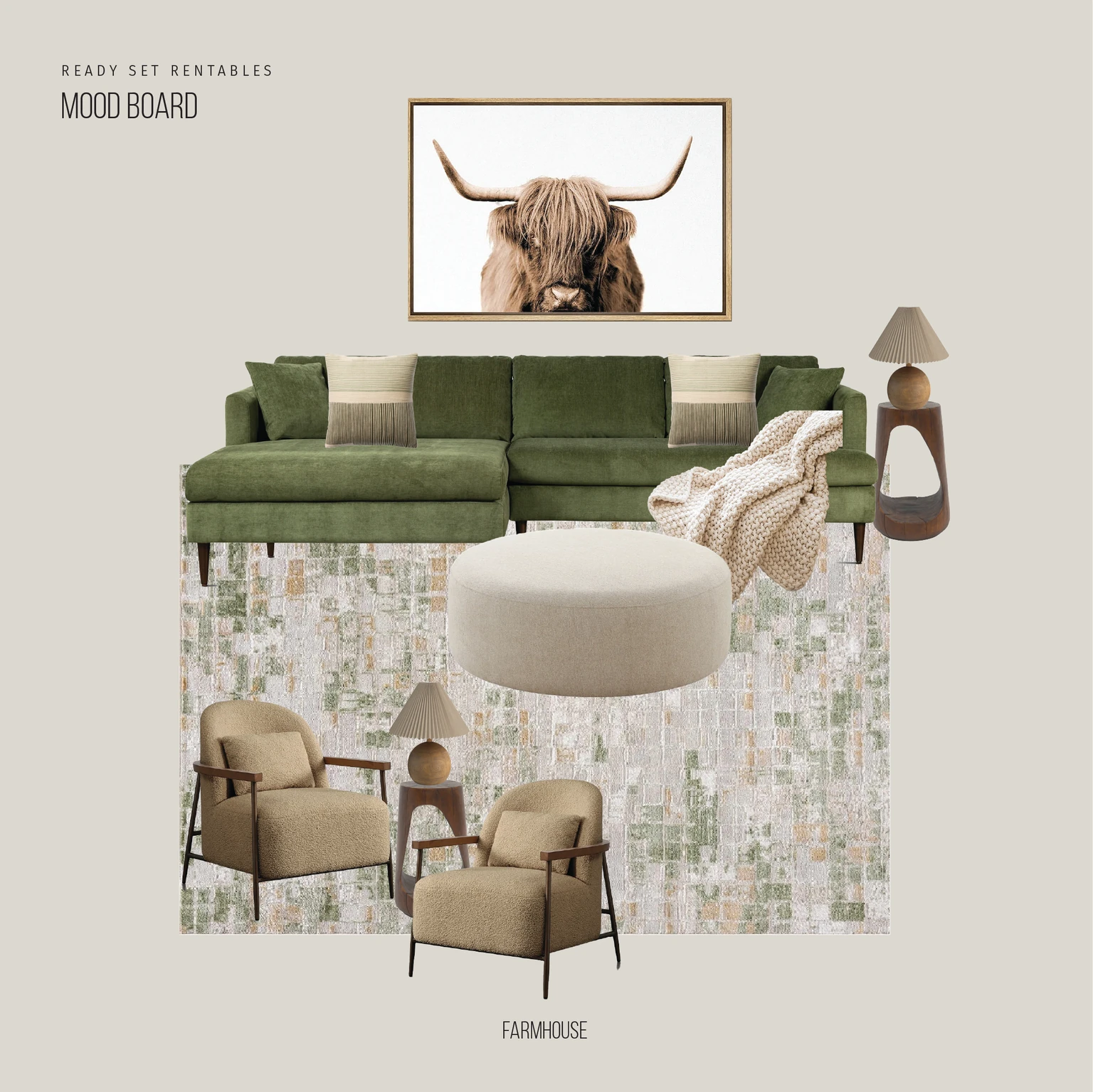 Farmhouse Living Room Look